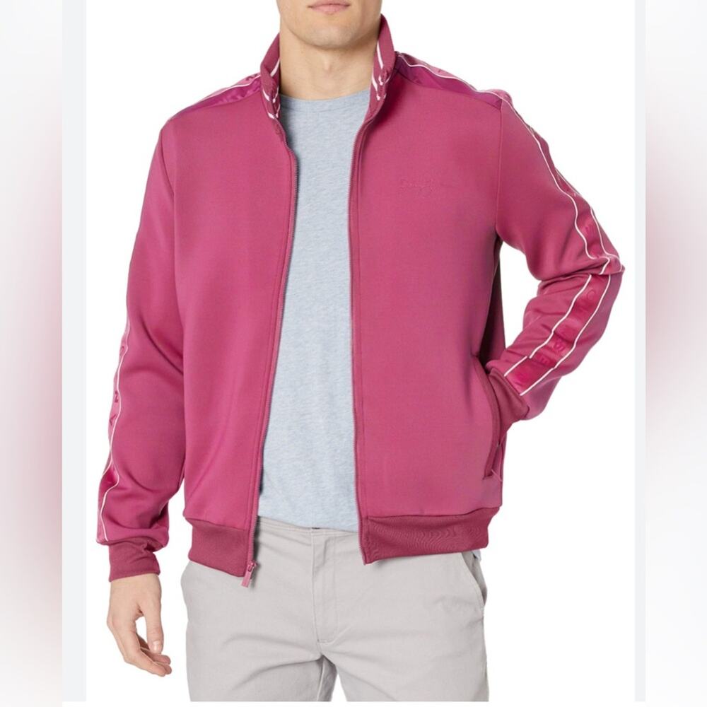 Sean John Track Jacket Mens Size 3XL Purple Casual Athleisure Full Zip Logo Y2K